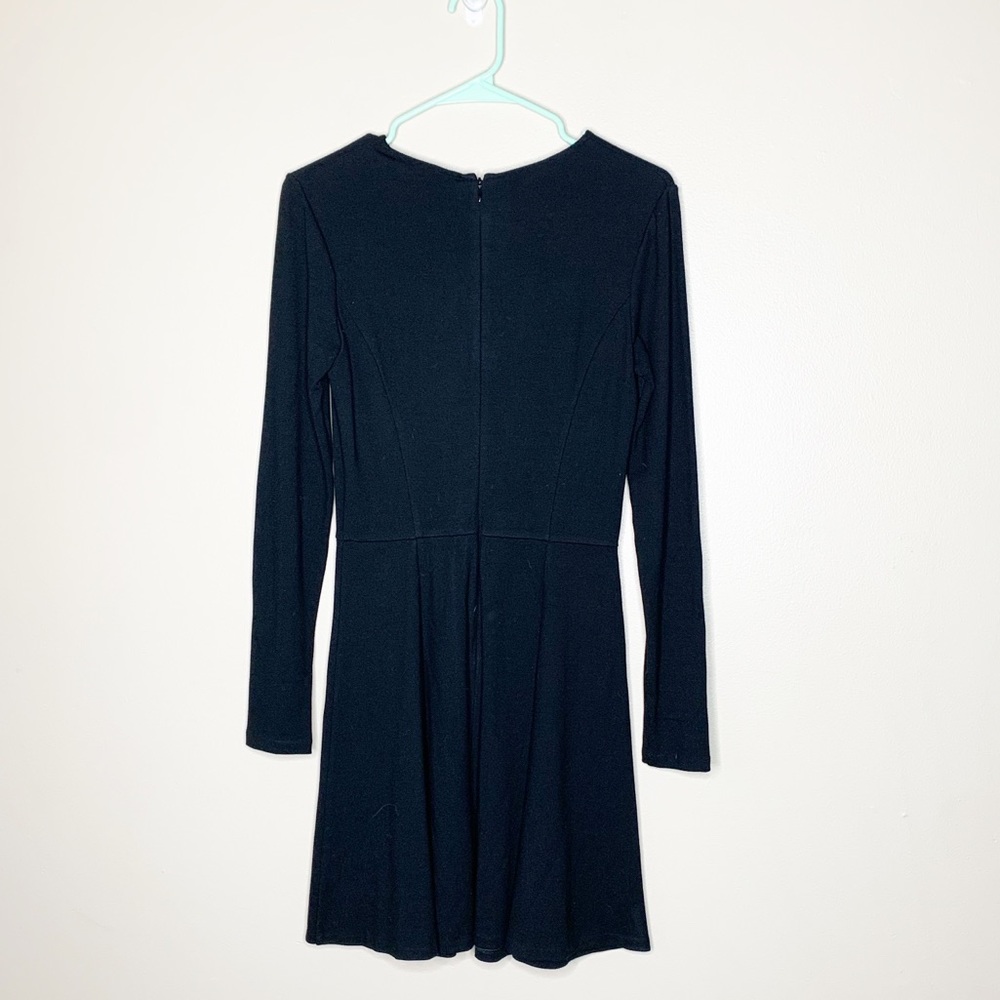 Theory Tillora LBD Long Sleeve Black Skater Dress - Picture 5 of 6
